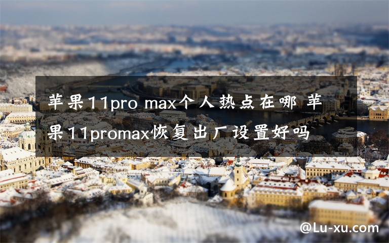 苹果11pro max个人热点在哪 苹果11promax恢复出厂设置好吗