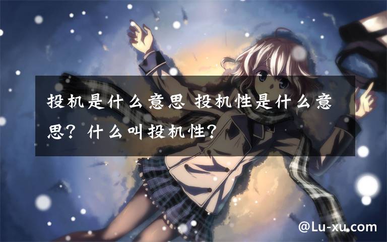 投机是什么意思 投机性是什么意思？什么叫投机性？文章配图