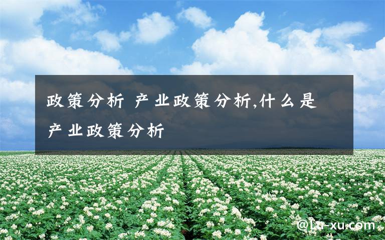 政策分析 产业政策分析,什么是产业政策分析文章配图