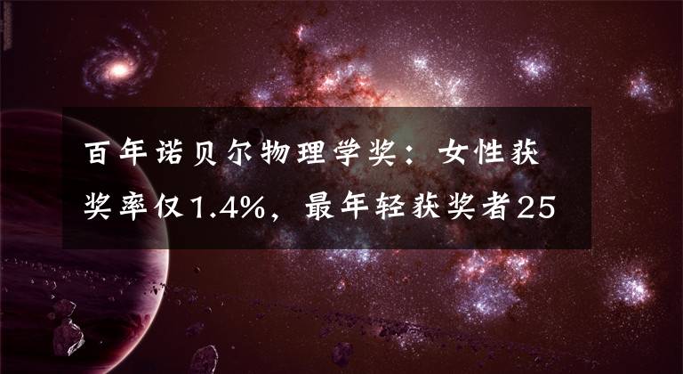 百年诺贝尔物理学奖：女性获奖率仅1.4%，最年轻获奖者25岁！2020诺贝尔物理学奖花落谁家？