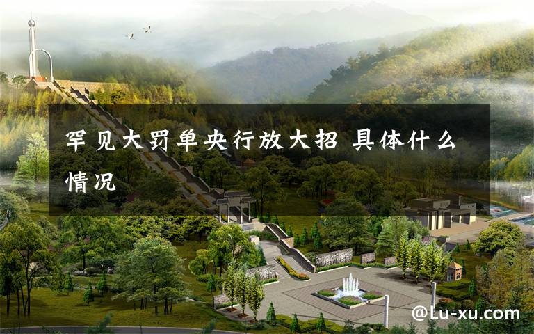 罕见大罚单央行放大招 具体什么情况文章配图