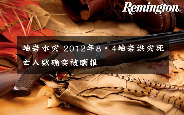 岫岩水灾 2012年8·4岫岩洪灾死亡人数确实被瞒报文章配图