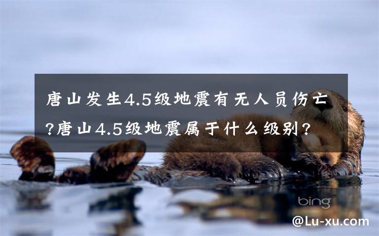 唐山发生4.5级地震有无人员伤亡?唐山4.5级地震属于什么级别?文章配图
