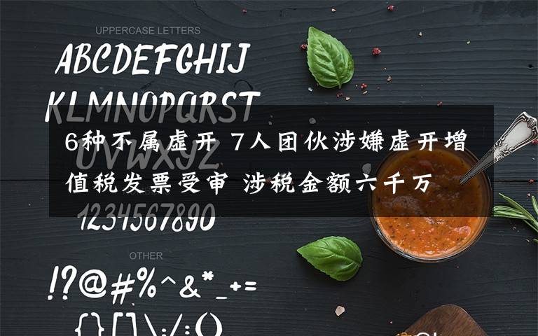 6种不属虚开 7人团伙涉嫌虚开增值税发票受审 涉税金额六千万文章配图