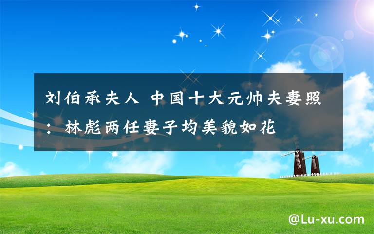 刘伯承夫人 中国十大元帅夫妻照：林彪两任妻子均美貌如花