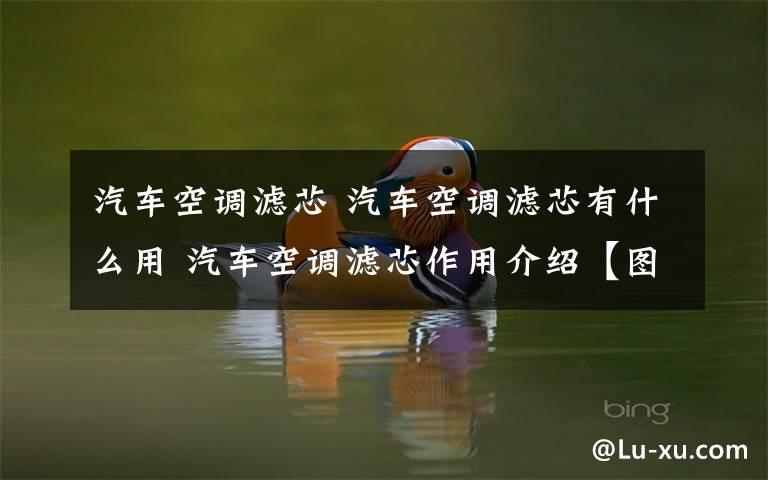 汽车空调滤芯 汽车空调滤芯有什么用 汽车空调滤芯作用介绍【图文详解】文章配图