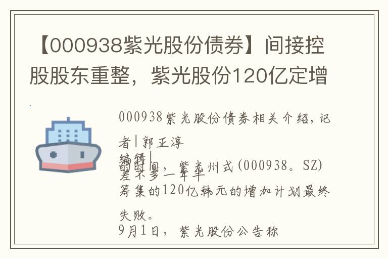 【000938紫光股份债券】间接控股股东重整，紫光股份120亿定增“泡汤”，募投项目继续推进？