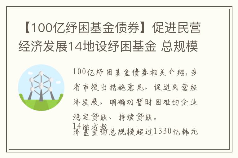 【100亿纾困基金债券】促进民营经济发展14地设纾困基金 总规模超1330亿