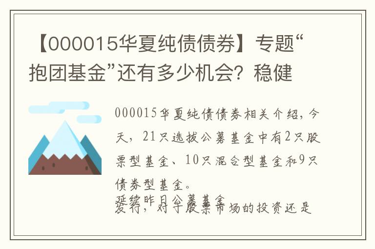 【000015华夏纯债债券】专题“抱团基金”还有多少机会？稳健收益的债券型基金已悄然出现文章配图