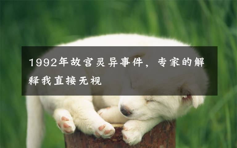 1992年故宫灵异事件，专家的解释我直接无视文章配图