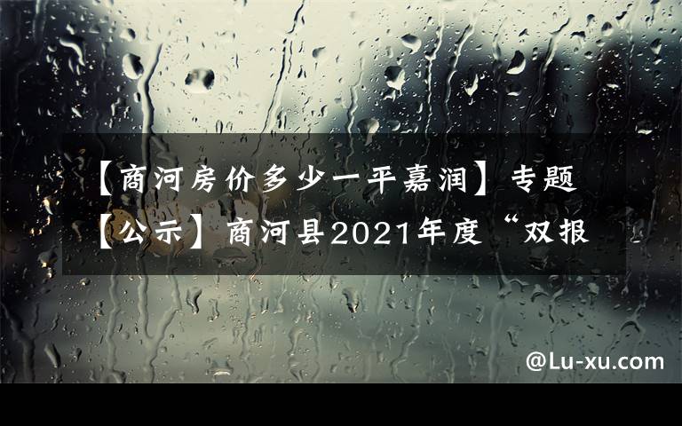 【商河房价多少一平嘉润】专题【公示】商河县2021年度“双报到”共驻共建项目集中公示（二）