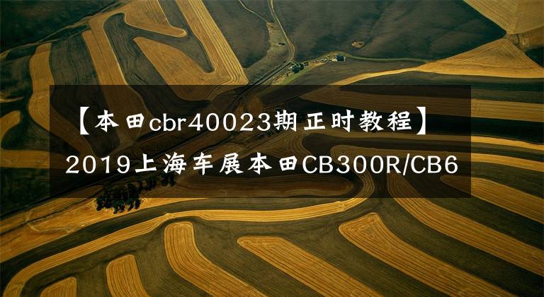 【本田cbr40023期正时教程】2019上海车展本田CB300R/CB650R丁平