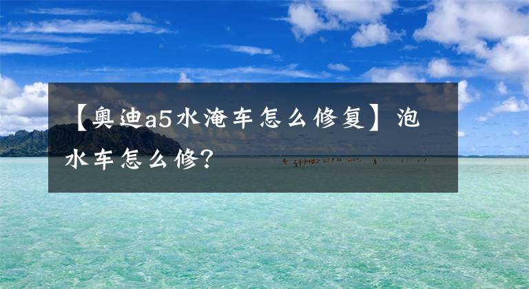 【奥迪a5水淹车怎么修复】泡水车怎么修？