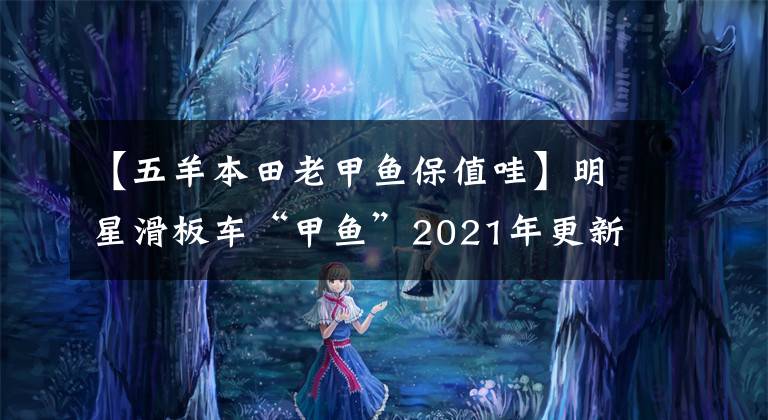【五羊本田老甲鱼保值哇】明星滑板车“甲鱼”2021年更新，外观质感升级，售价小幅下调。文章配图