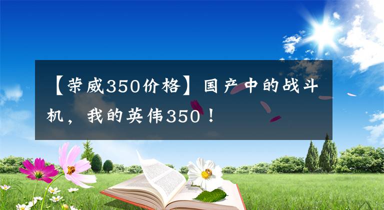 【荣威350价格】国产中的战斗机，我的英伟350！