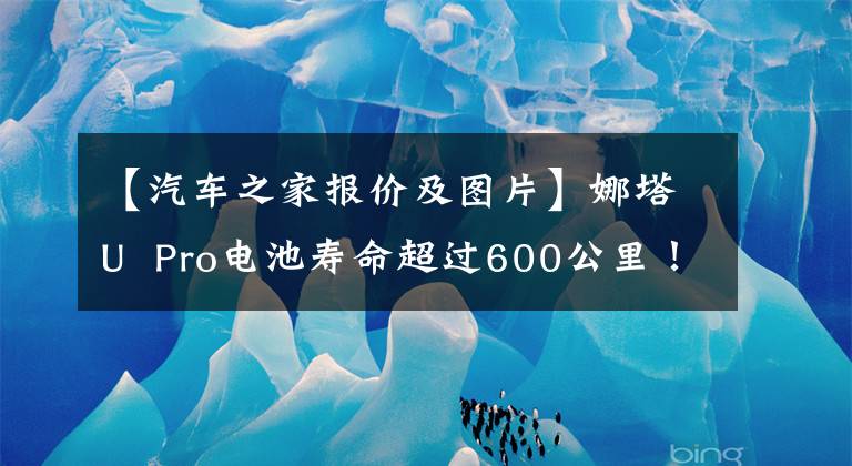 【汽车之家报价及图片】娜塔U  Pro电池寿命超过600公里！起步价10万出头，那是中国炸新能源车吗？文章配图