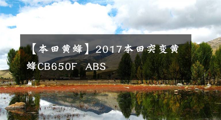 【本田黄蜂】2017本田突变黄蜂CB650F ABS