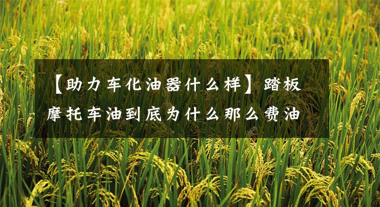 【助力车化油器什么样】踏板摩托车油到底为什么那么费油？文章配图