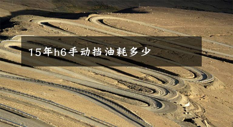 15年h6手动挡油耗多少文章配图