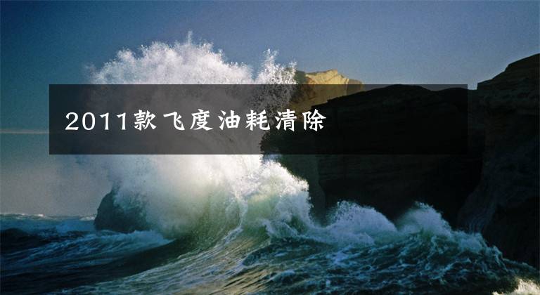 2011款飞度油耗清除文章配图