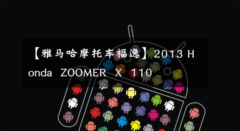 【雅马哈摩托车福逸】2013 Honda ZOOMER X 110文章配图