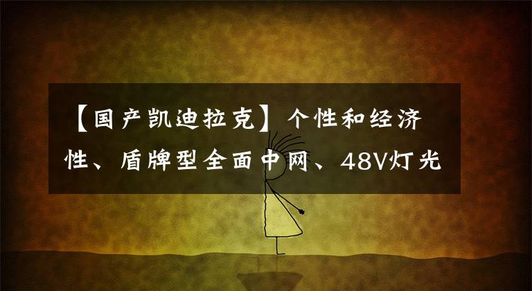 【国产凯迪拉克】个性和经济性、盾牌型全面中网、48V灯光混合、实装凯迪拉克XT5文章配图