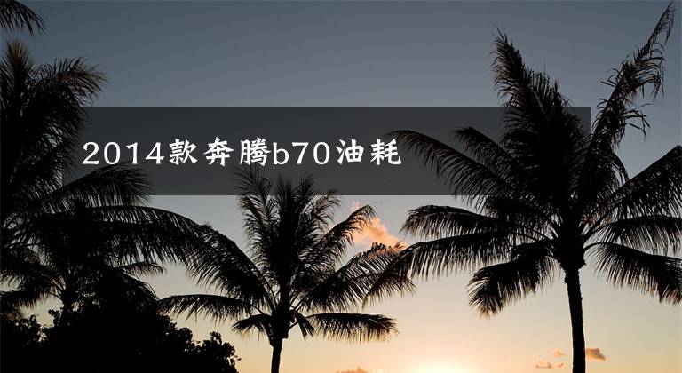 2014款奔腾b70油耗文章配图