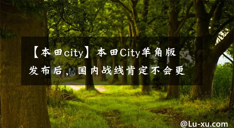 【本田city】本田City羊角版发布后，国内战线肯定不会更新吗？