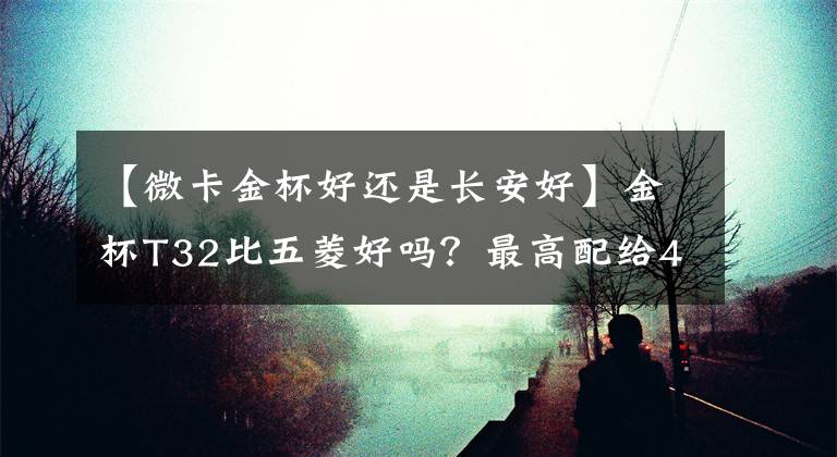 【微卡金杯好还是长安好】金杯T32比五菱好吗？最高配给4.9万货舱的空间太大。文章配图