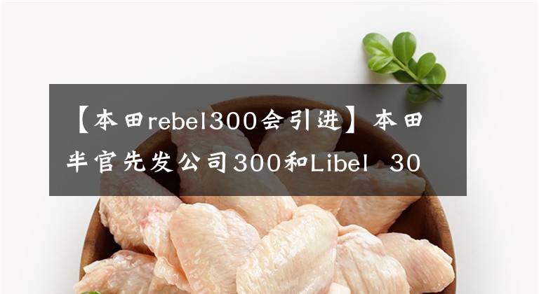 【本田rebel300会引进】本田半官先发公司300和Libel  300，国产预定发售