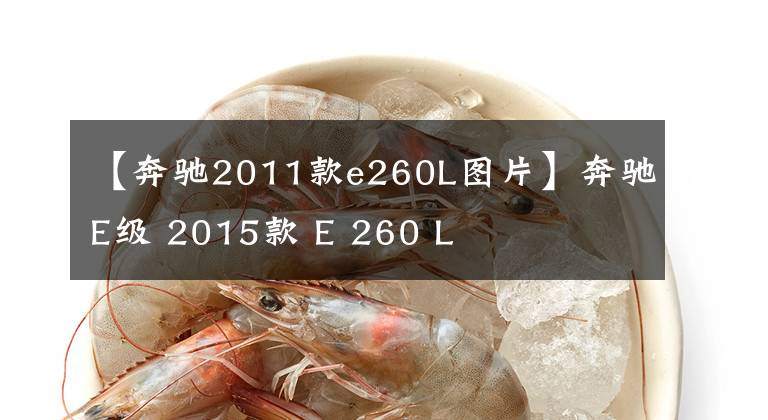 【奔驰2011款e260L图片】奔驰E级 2015款 E 260 L