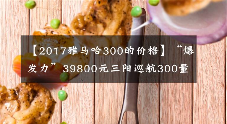 【2017雅马哈300的价格】“爆发力”39800元三阳巡航300量国内正式销售|国家4新车6连发！文章配图