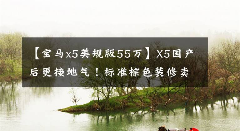 【宝马x5美规版55万】X5国产后更接地气！标准棕色装修卖2.0T或55万韩元，再看看什么样的奴隶。