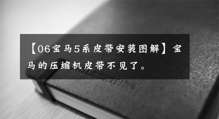 【06宝马5系皮带安装图解】宝马的压缩机皮带不见了。文章配图