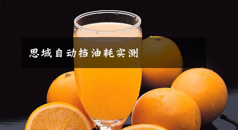 思域自动挡油耗实测文章配图