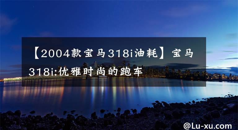 【2004款宝马318i油耗】宝马318i:优雅时尚的跑车