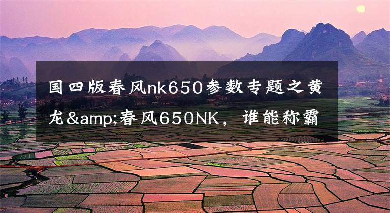国四版春风nk650参数专题之黄龙&春风650NK，谁能称霸中国大排街车文章配图