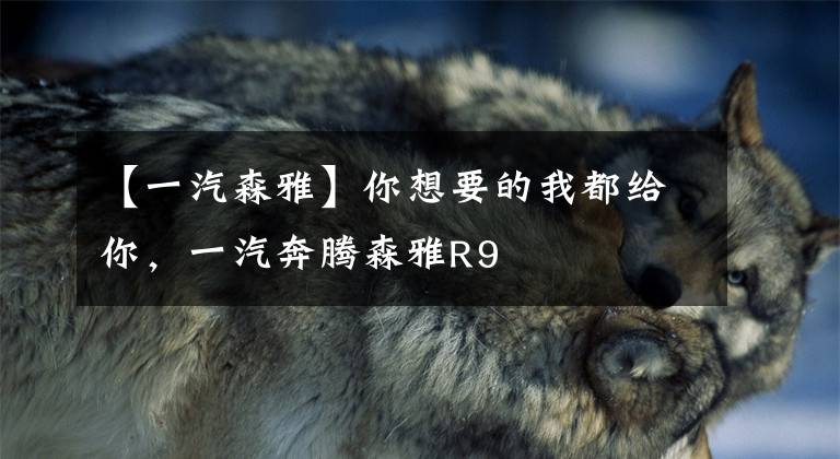 【一汽森雅】你想要的我都给你，一汽奔腾森雅R9文章配图
