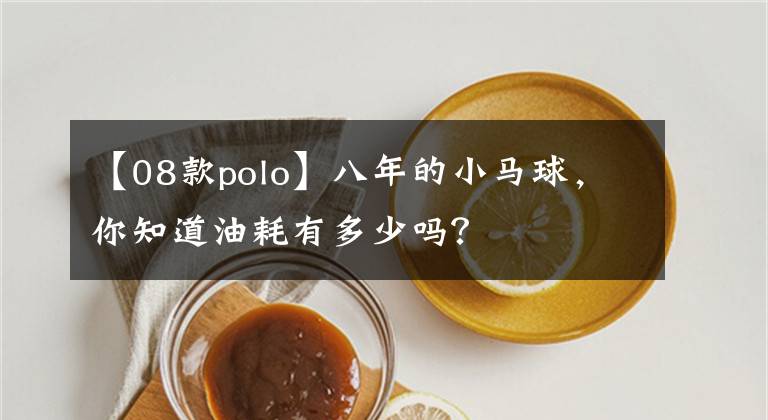 【08款polo】八年的小马球，你知道油耗有多少吗？