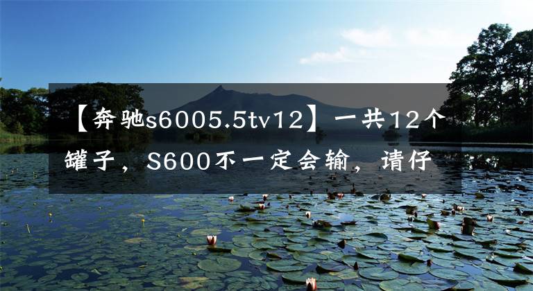 【奔驰s6005.5tv12】一共12个罐子，S600不一定会输，请仔细看车牌。好吧，你先去吧。