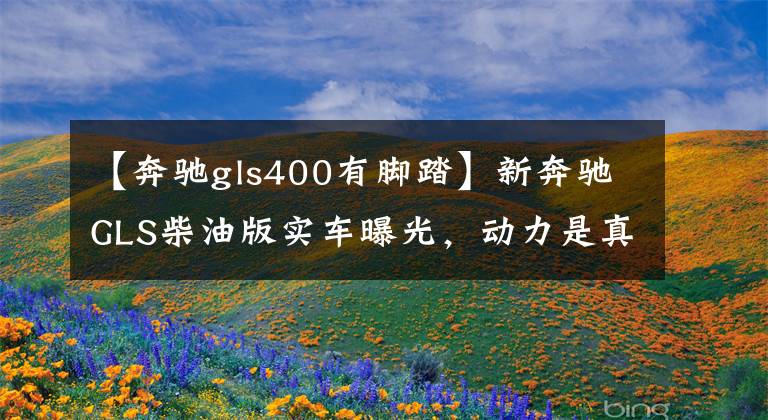 【奔驰gls400有脚踏】新奔驰GLS柴油版实车曝光，动力是真的“香”，外观装修豪华文章配图