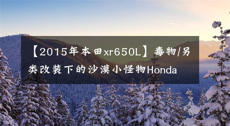 【2015年本田xr650L】毒物/另类改装下的沙漠小怪物Honda XR650L文章配图
