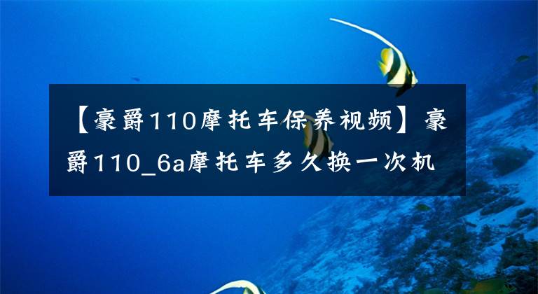 【豪爵110摩托车保养视频】豪爵110_6a摩托车多久换一次机油，长跑多久休息一次？文章配图