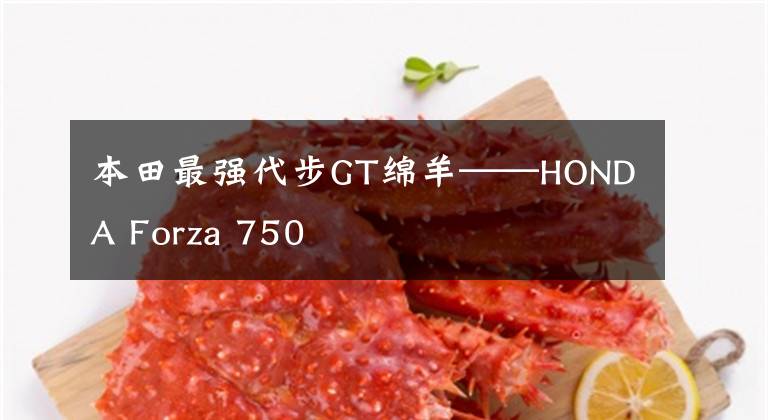 本田最强代步GT绵羊——HONDA Forza 750文章配图