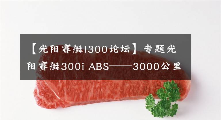 【光阳赛艇l300论坛】专题光阳赛艇300i ABS——3000公里真实感受及问题汇总