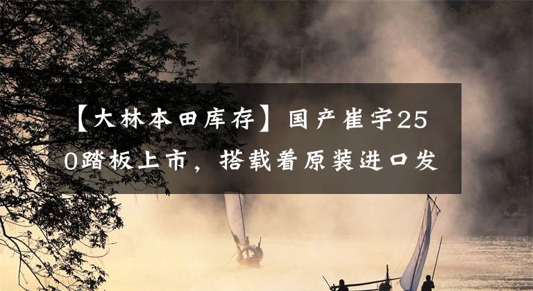 【大林本田库存】国产崔宇250踏板上市，搭载着原装进口发动机、光明造船的敌人文章配图