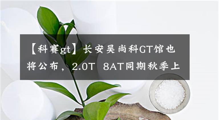 【科赛gt】长安吴尚科GT馆也将公布，2.0T  8AT同期秋季上市。文章配图