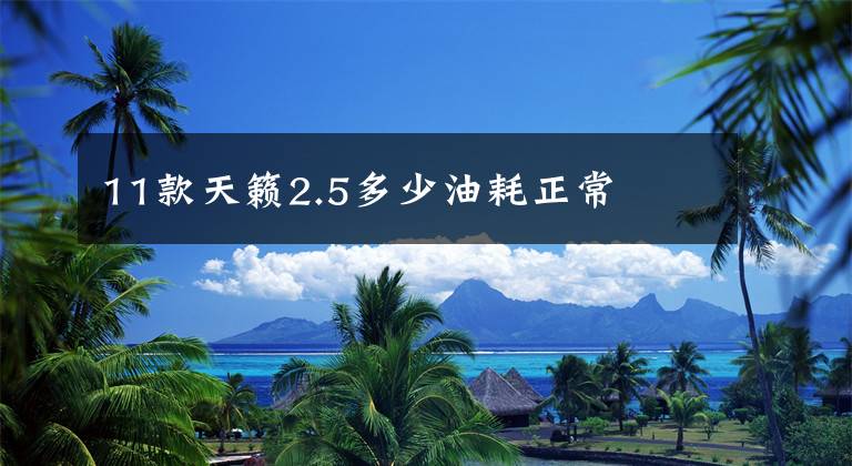 11款天籁2.5多少油耗正常文章配图