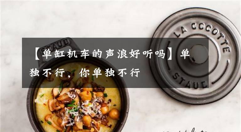 【单缸机车的声浪好听吗】单独不行，你单独不行文章配图