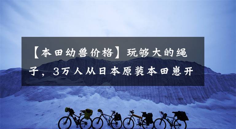 【本田幼兽价格】玩够大的绳子，3万人从日本原装本田崽开始，125排量提速确实太厉害了。